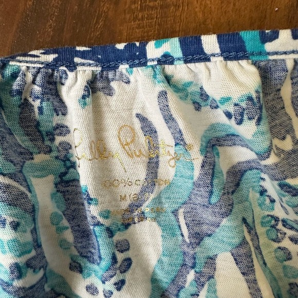 LILLY PULITZER Girls Keep On Trunkin' Elephant Romper in Blue - Picture 7 of 10